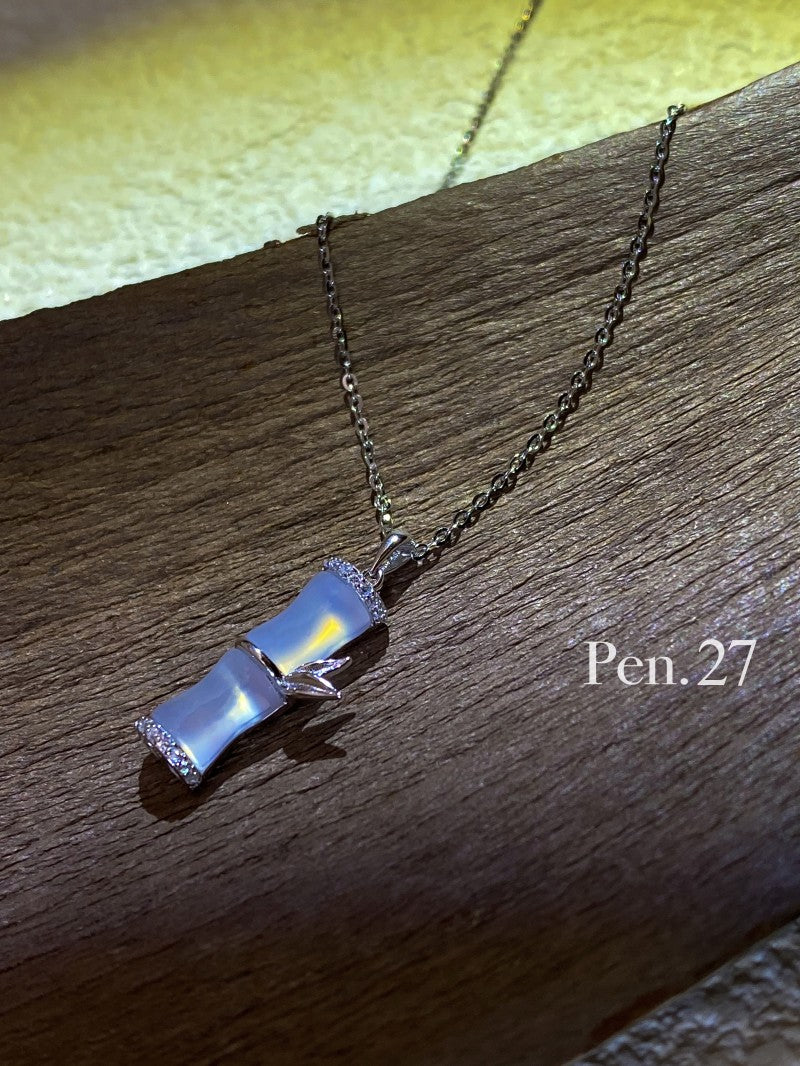 設計師品牌Pen.27飾品S925玉髓竹節吊墜項鏈24